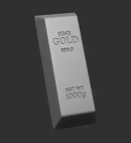 Gold bar - Lingote de oro 3D print model