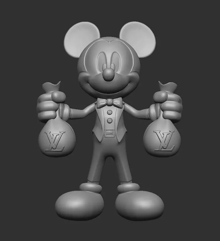 Mickey Mouse version Louis Vuitton 3D print model_0