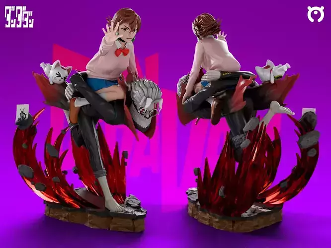 Ayase y Okarun - DanDaDan 3D print model