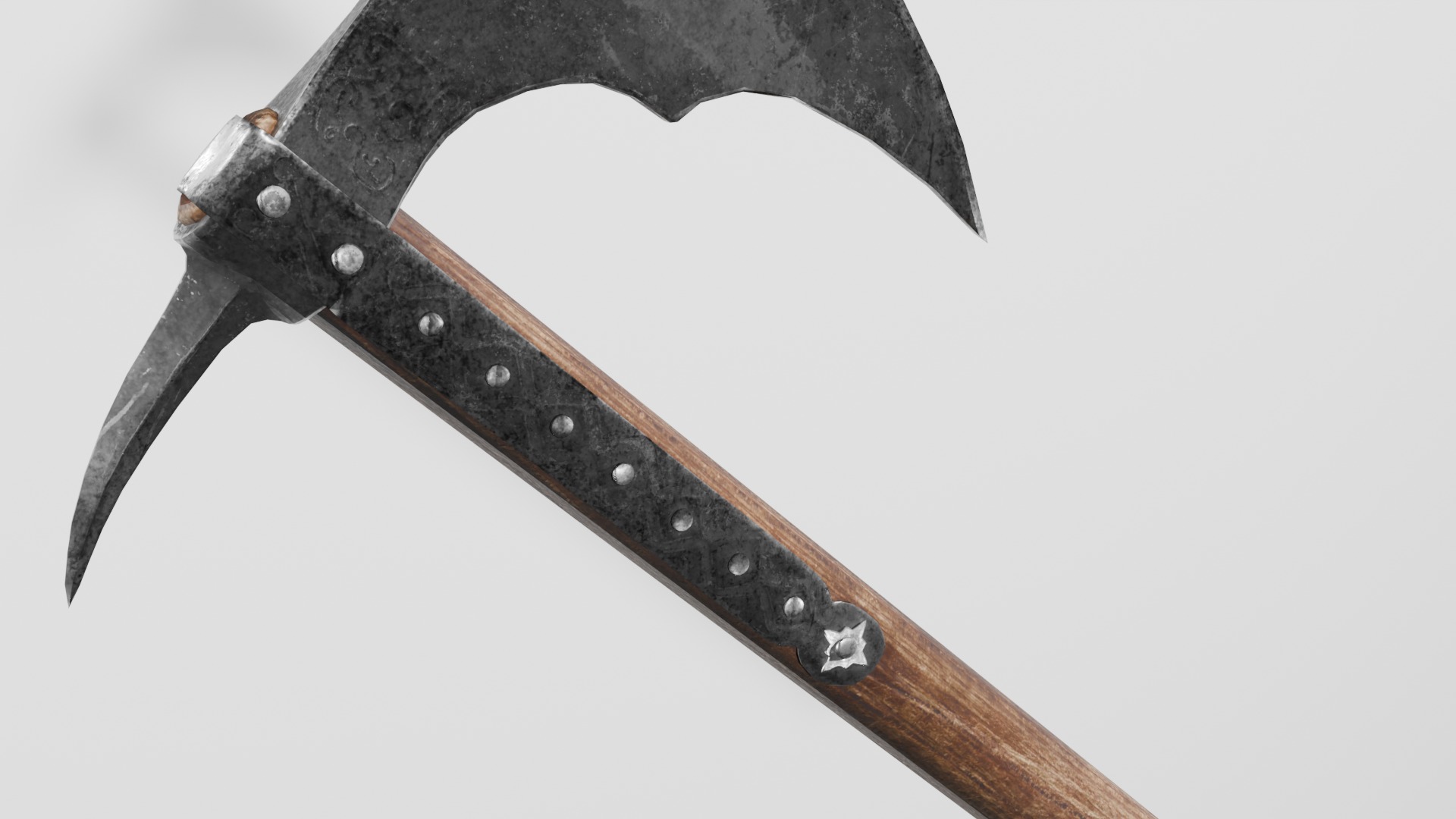 Battle Axe 3D model_2