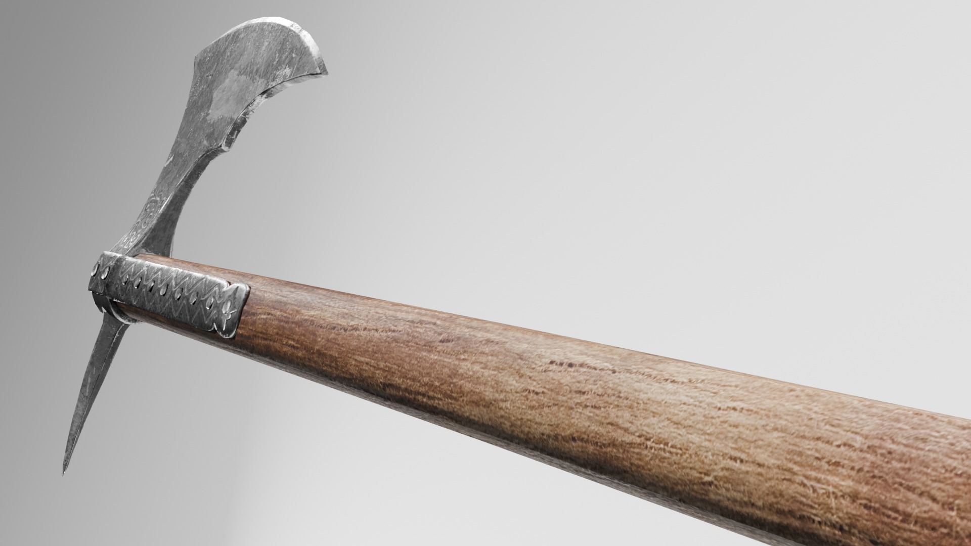 Battle Axe 3D model_4