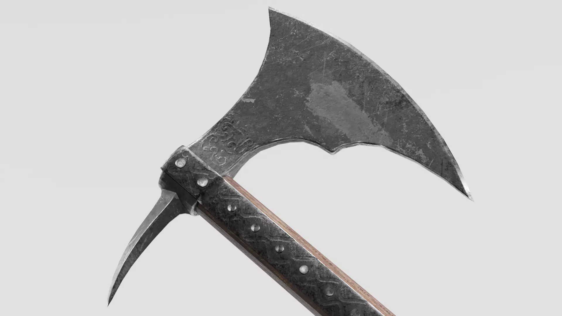 Battle Axe 3D model_0