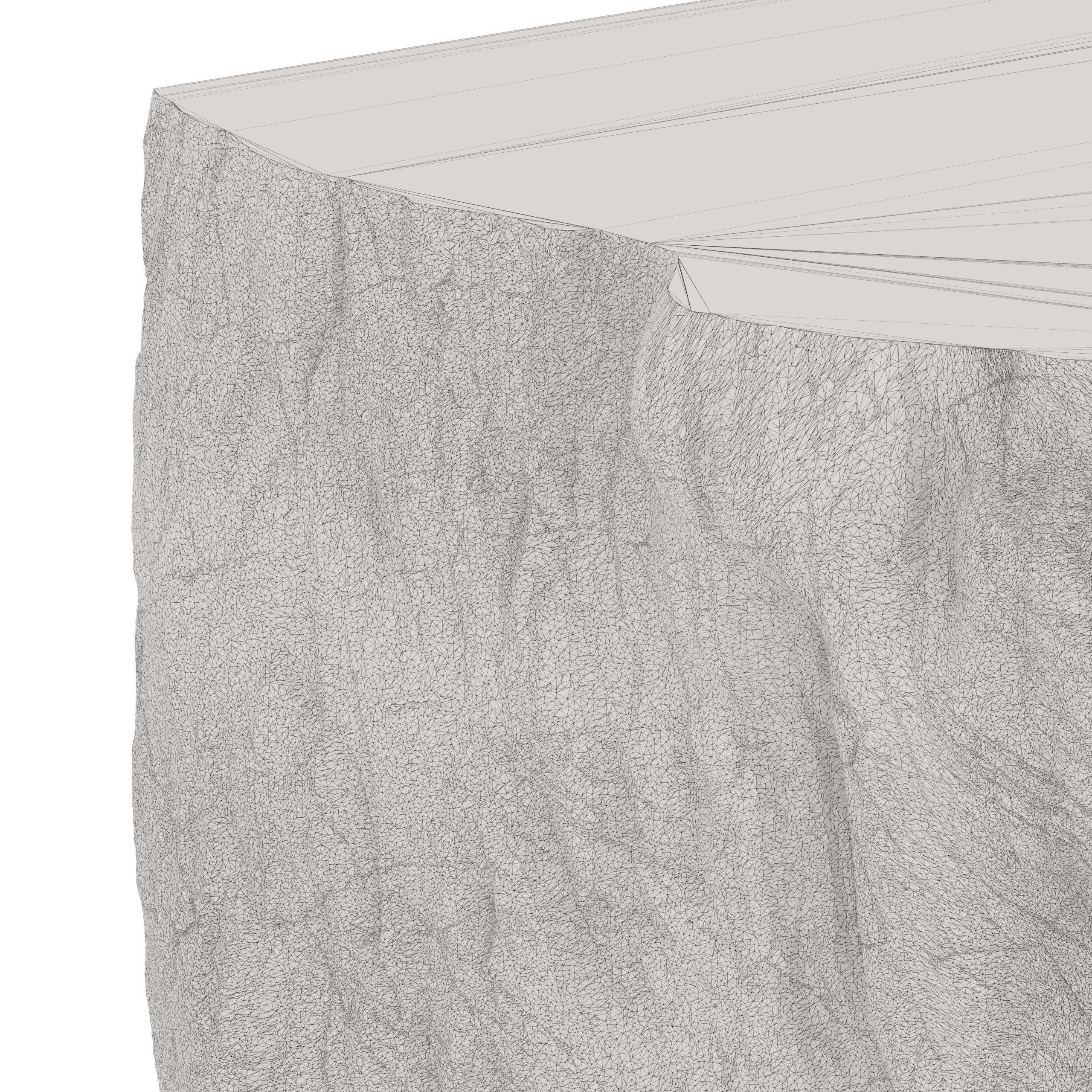 Palecek Camilla Fossilized Clam Console 3D model_7