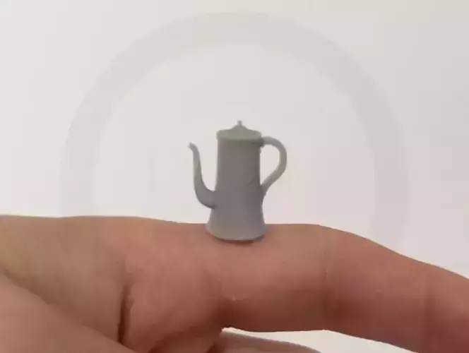 miniature dollhouse coffee pot 19th century French 