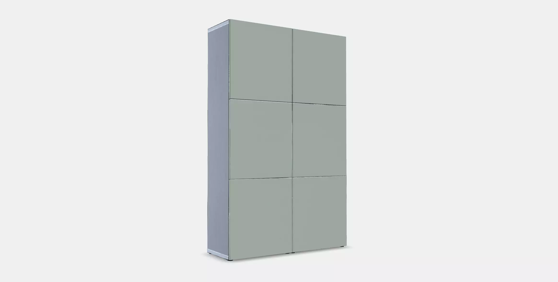 BESTA Storage combination with doors 56 Low-poly 3D model_0