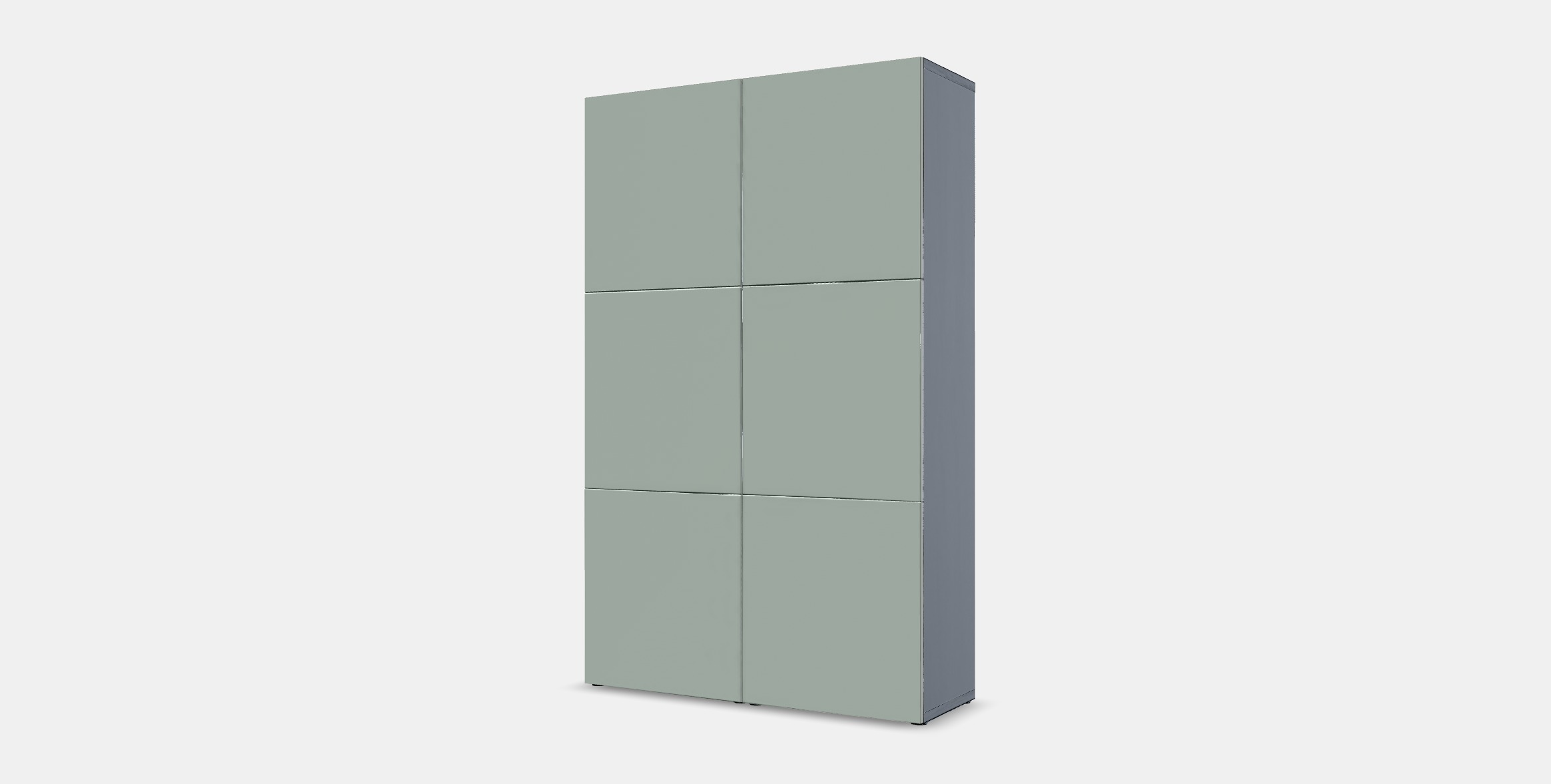 BESTA Storage combination with doors 56 Low-poly 3D model_12