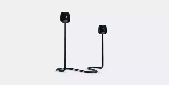 SILVERPARON Candlestick for 2 candles