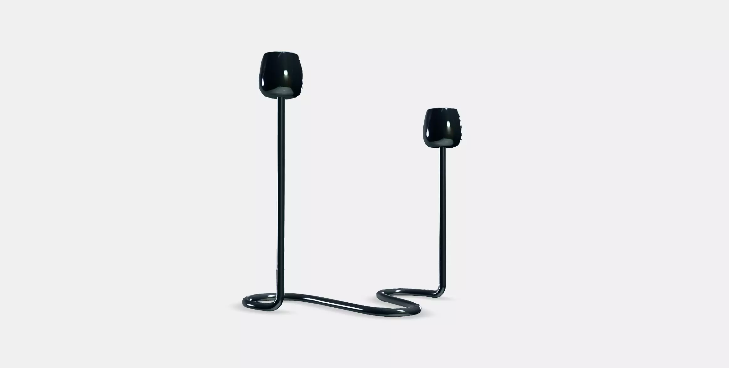 SILVERPARON Candlestick for 2 candles Low-poly 3D model_0