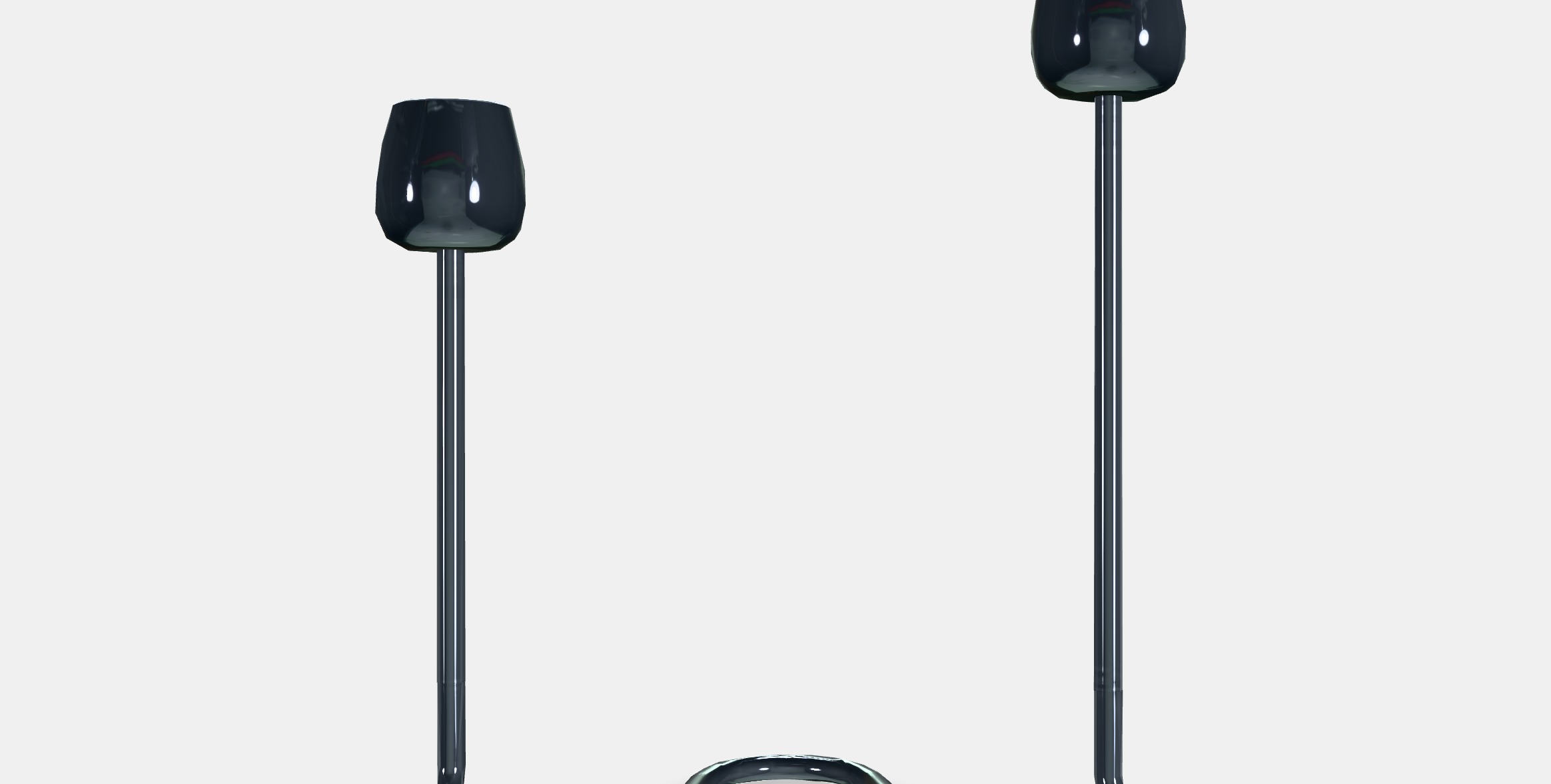 SILVERPARON Candlestick for 2 candles Low-poly 3D model_15