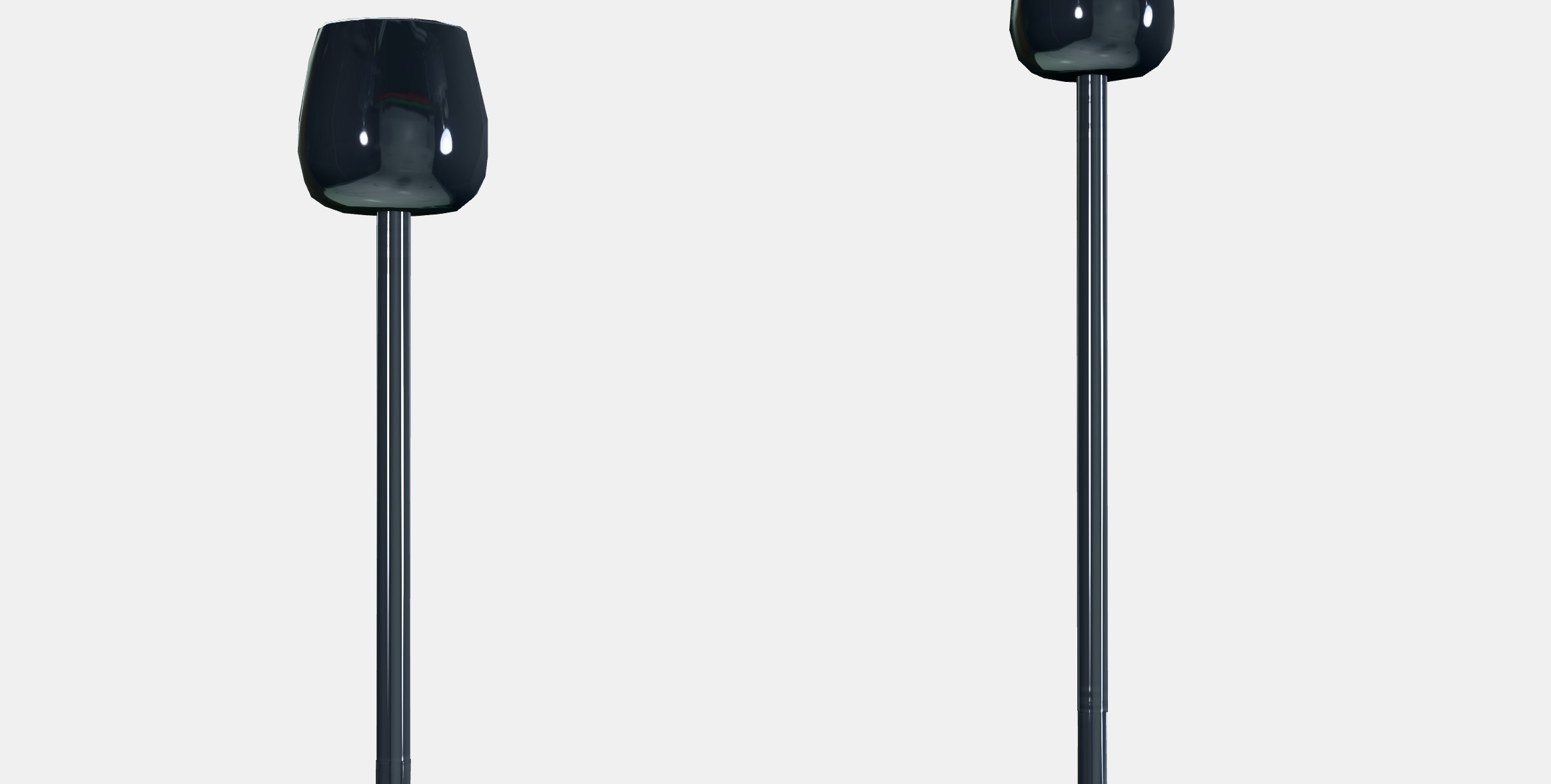 SILVERPARON Candlestick for 2 candles Low-poly 3D model_2