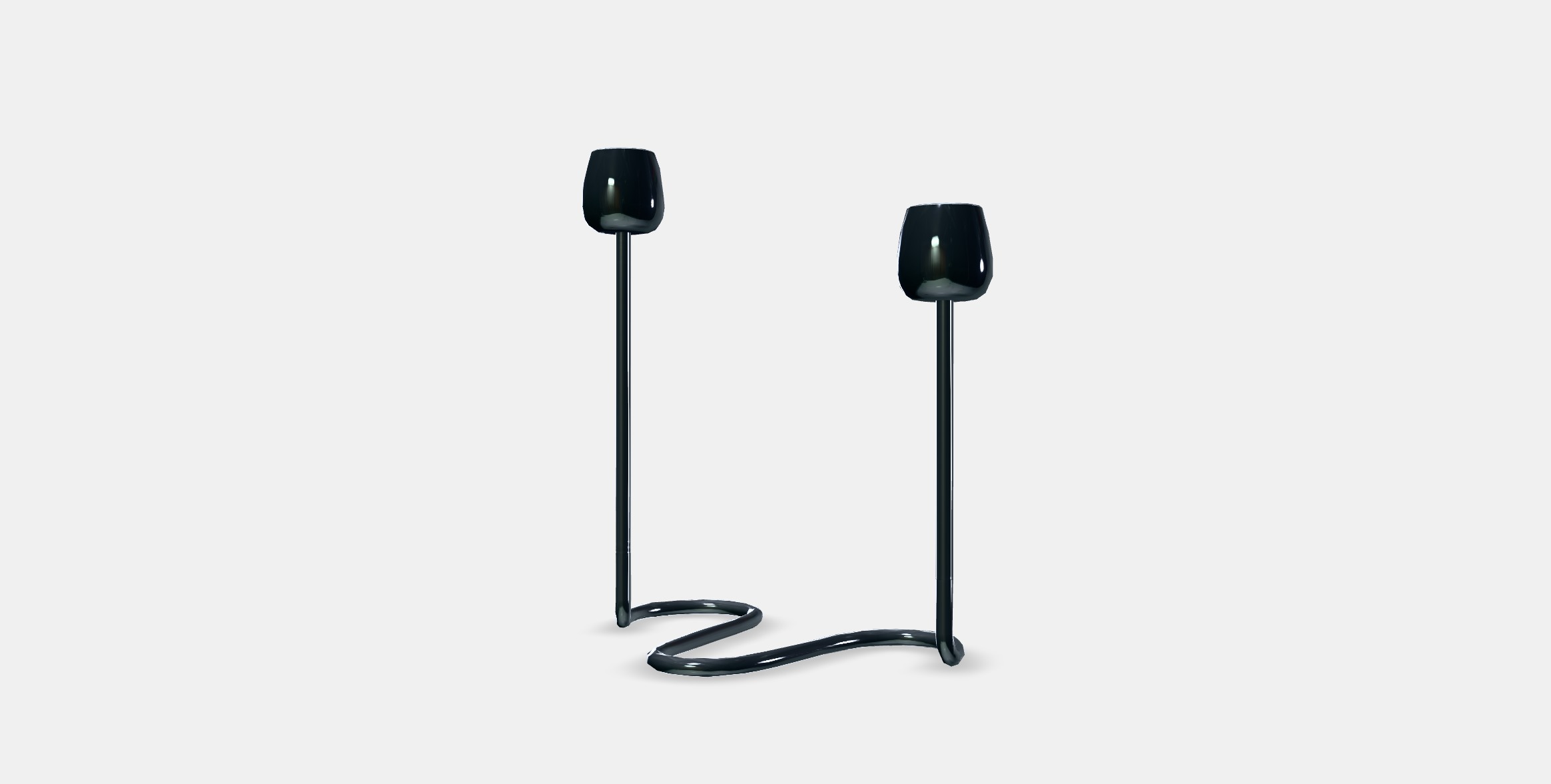 SILVERPARON Candlestick for 2 candles Low-poly 3D model_12