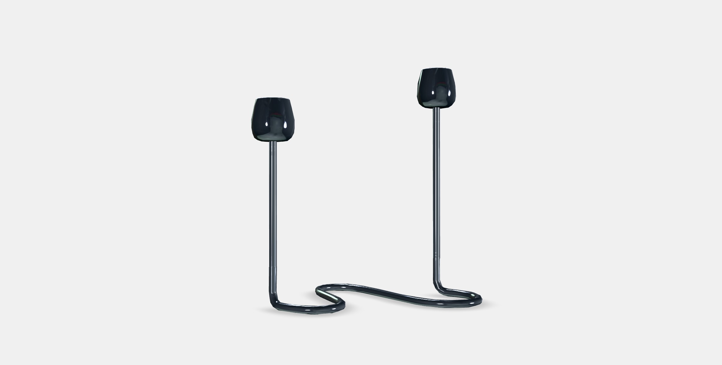 SILVERPARON Candlestick for 2 candles Low-poly 3D model_16