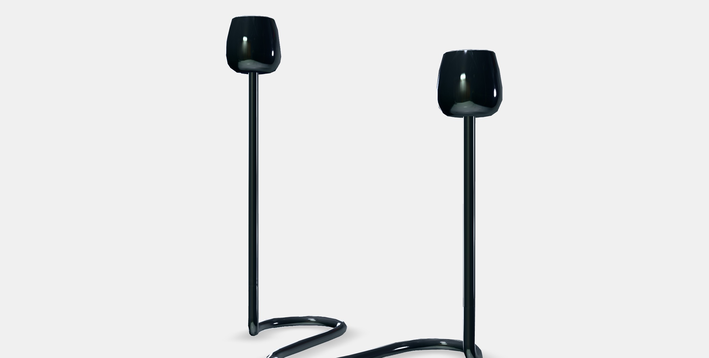 SILVERPARON Candlestick for 2 candles Low-poly 3D model_13