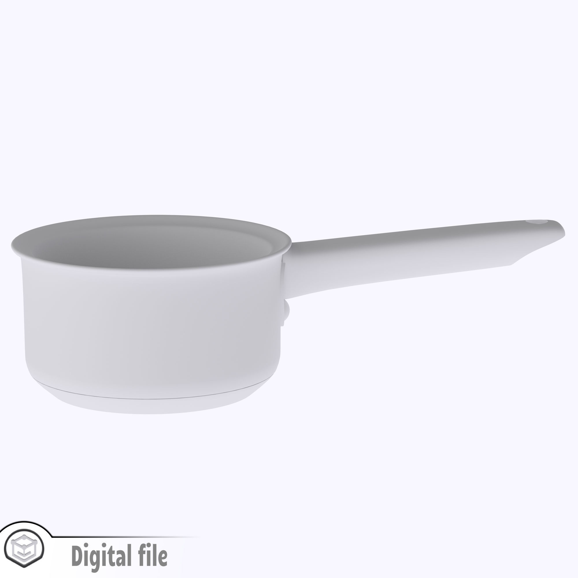 miniature dollhouse Sauce pan  3D print model_2