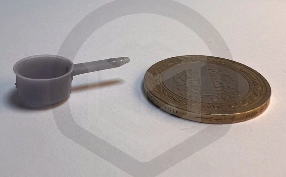 miniature dollhouse Sauce pan  3D print model_3