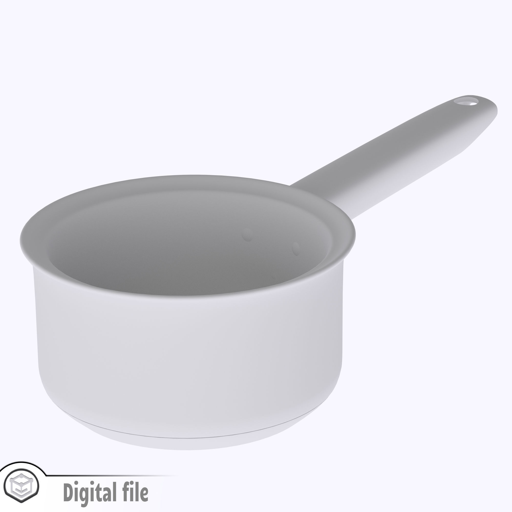 miniature dollhouse Sauce pan  3D print model_1