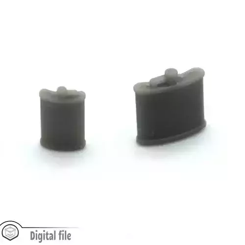 miniature dollhouse Set of 2 flasks 