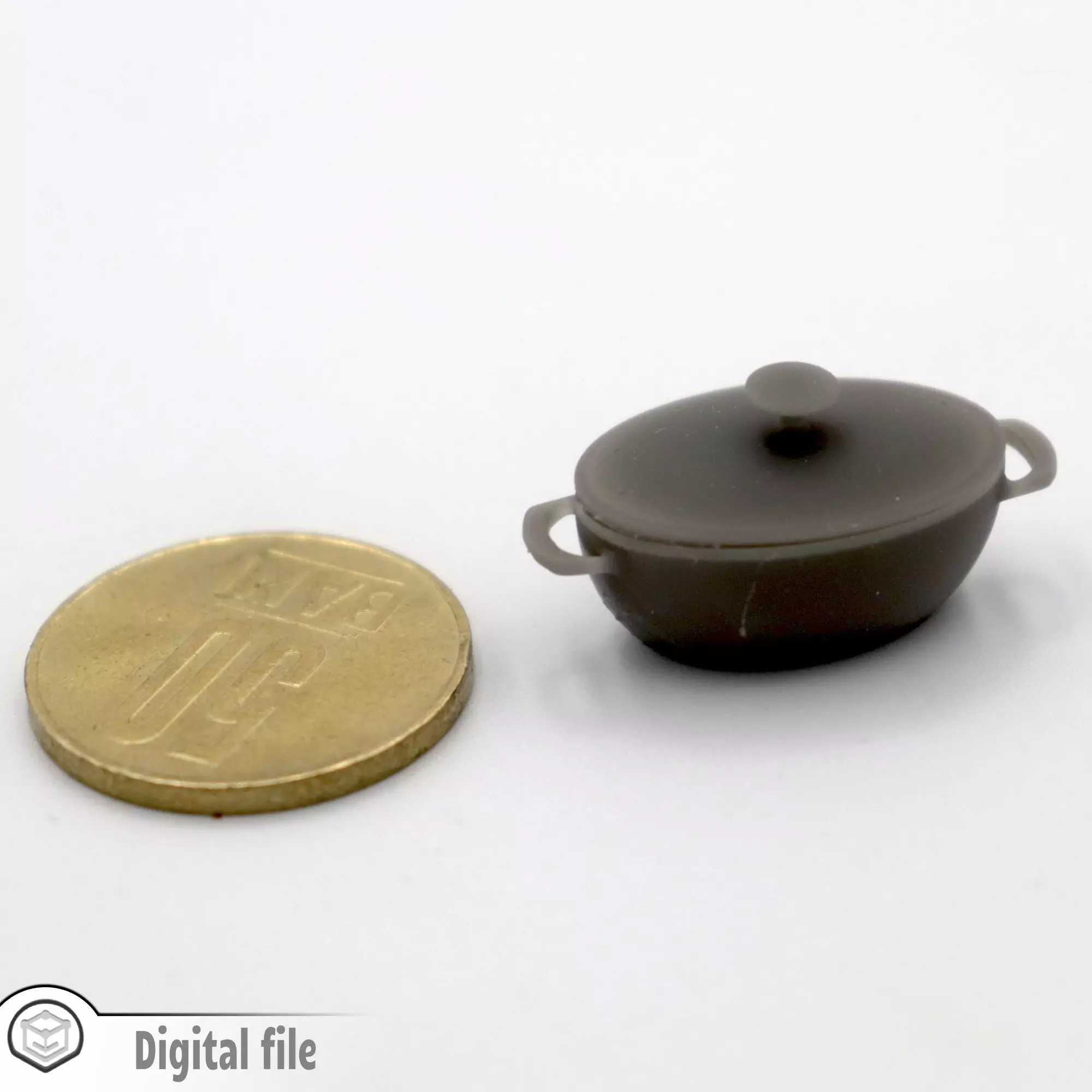 miniature dollhouse set of 2 oven pans 3D print model