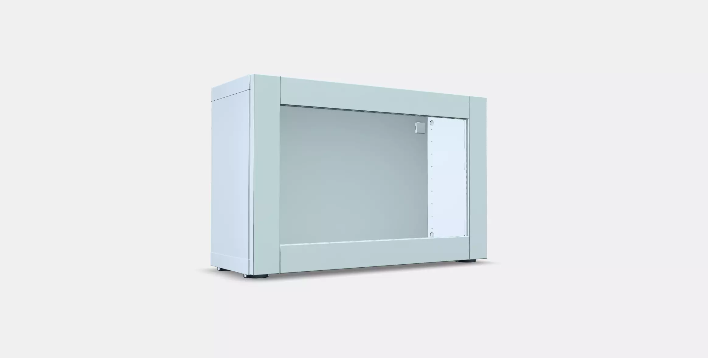 BESTA Shelf unit with glass door 24 Low-poly 3D model_0