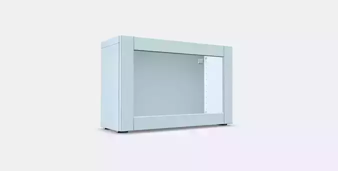 BESTA Shelf unit with glass door 24