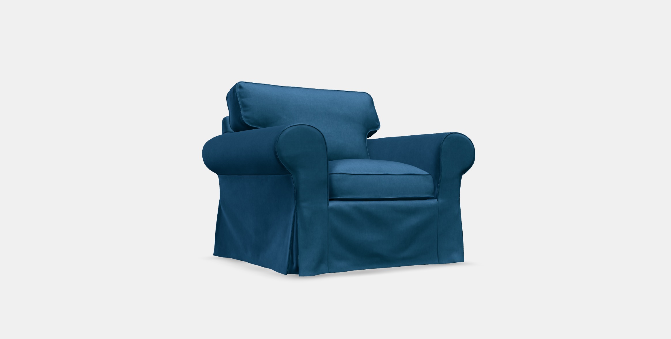 EKTORP Armchair 3 Low-poly 3D model_4