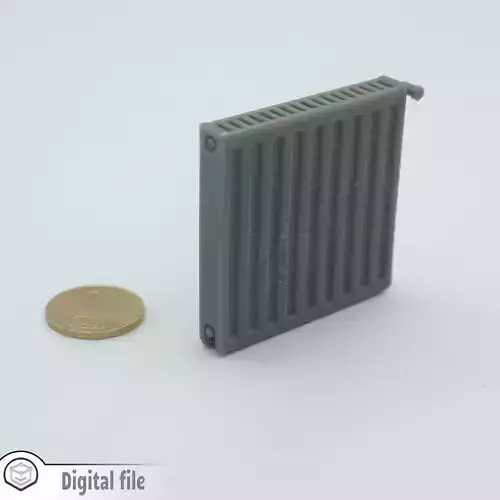 miniature Modern radiator living room bedroom kitchen  3D print model
