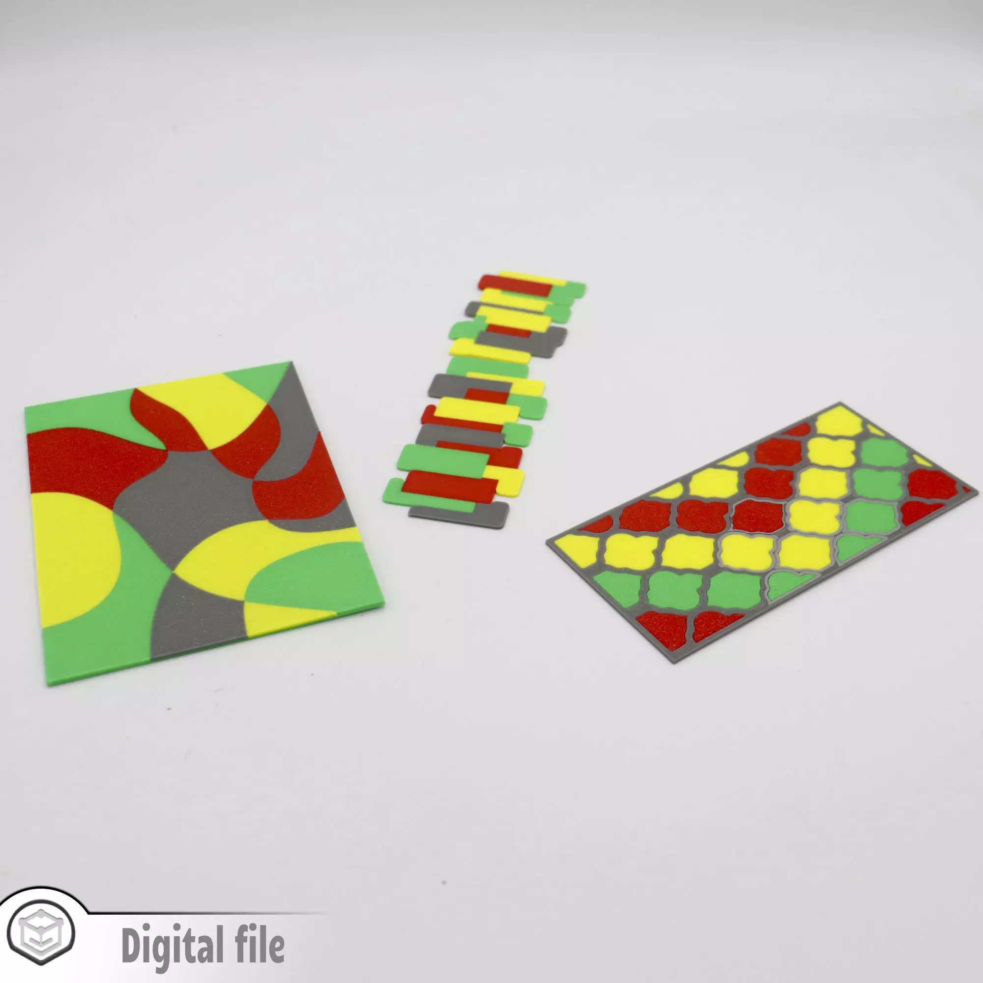 miniature Multi-color rug 3D print model