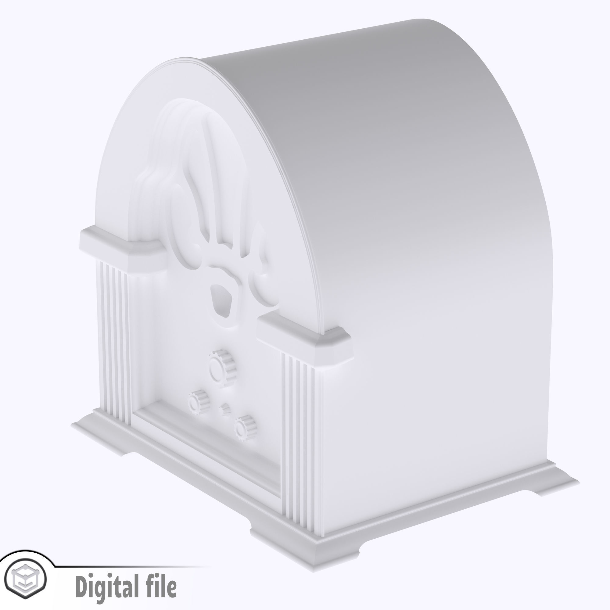miniature Philco Model 90 Cathedral Radio 3D print model_3