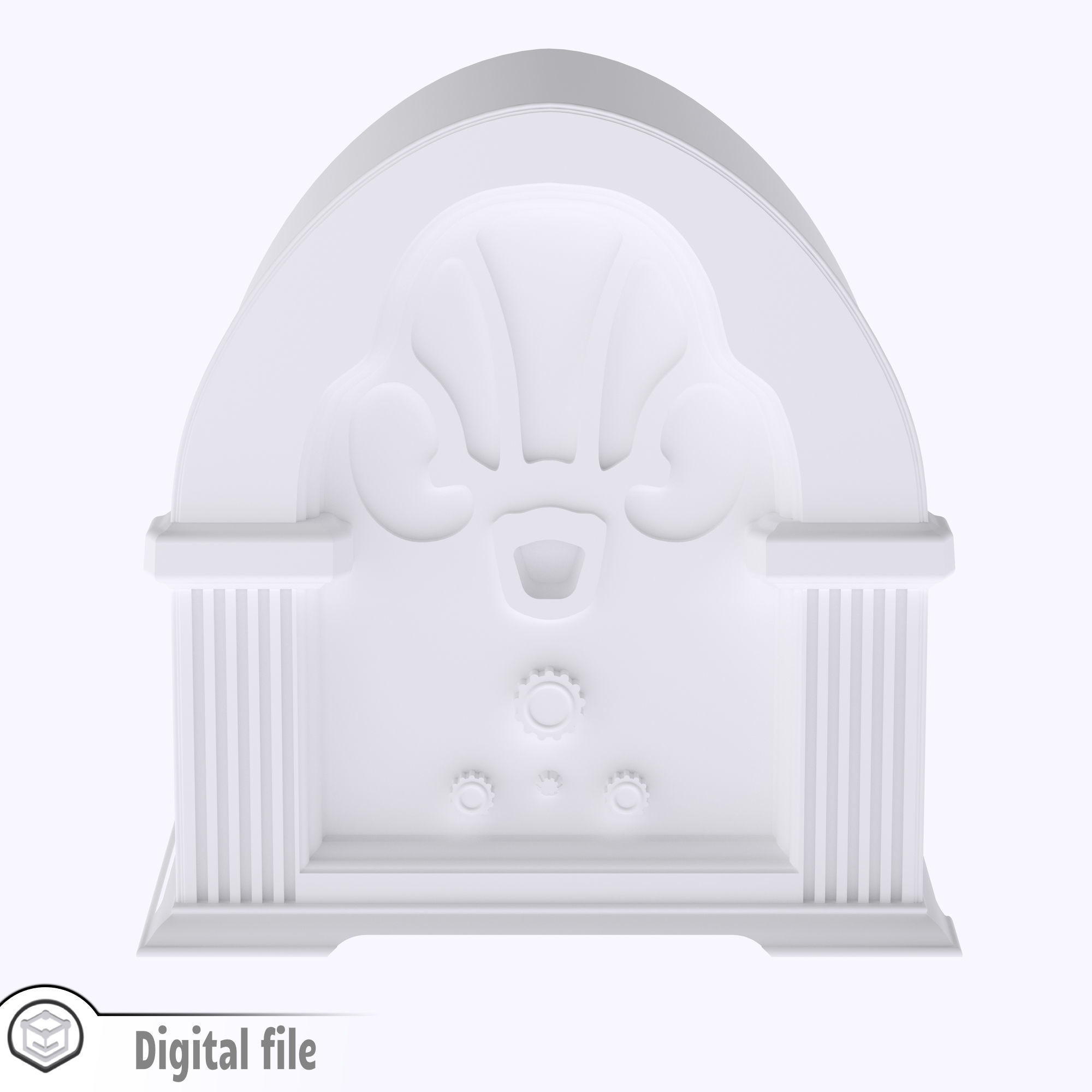 miniature Philco Model 90 Cathedral Radio 3D print model_5