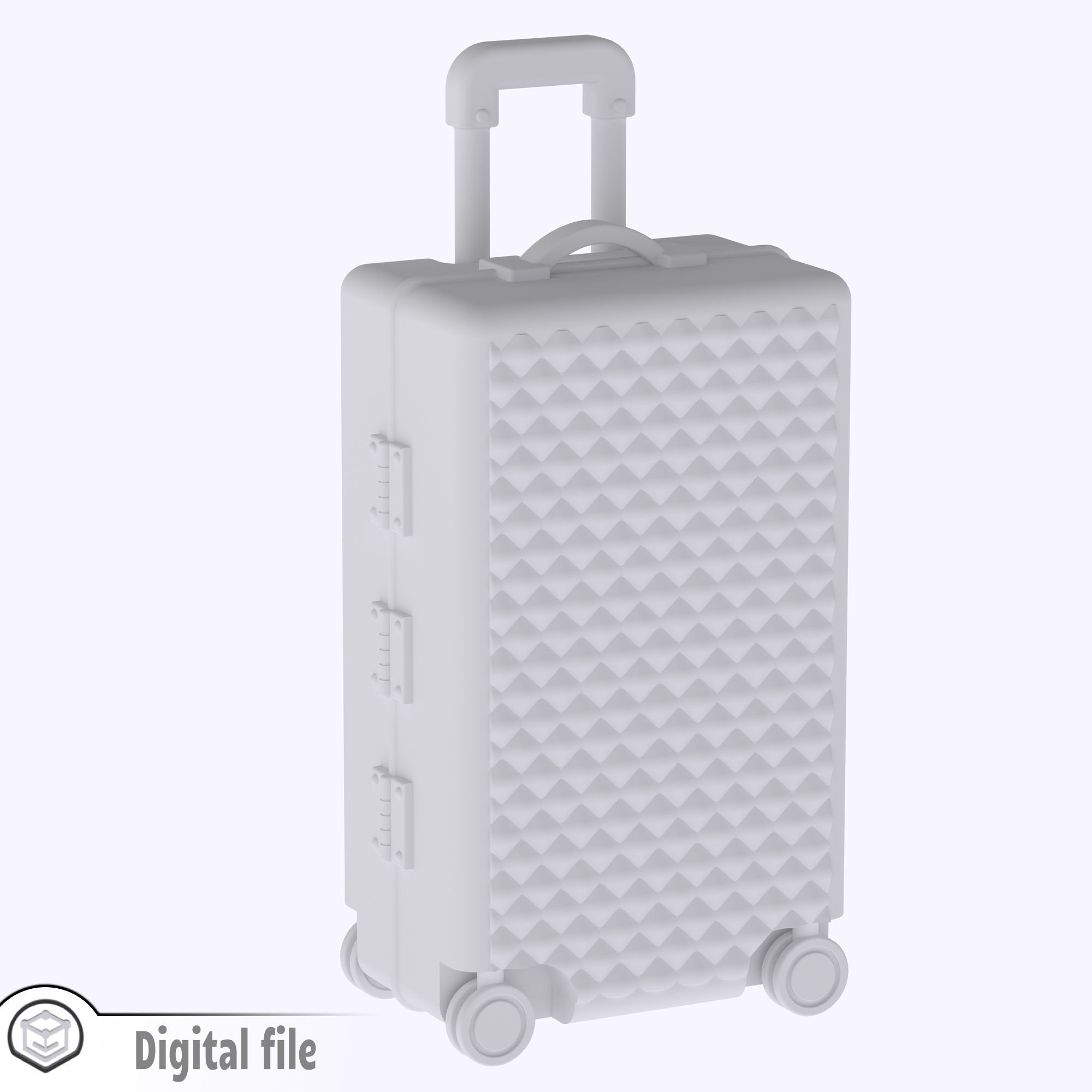 miniature Rolling suitcase 1 3D print model_6