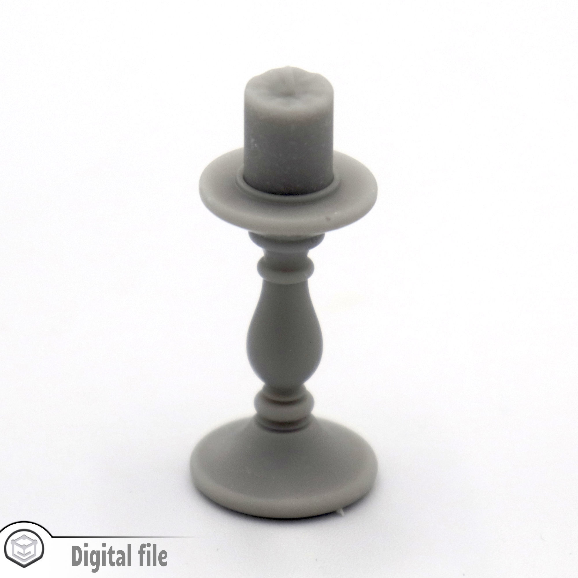miniature Set 3 assorted candle holders  3D print model_1