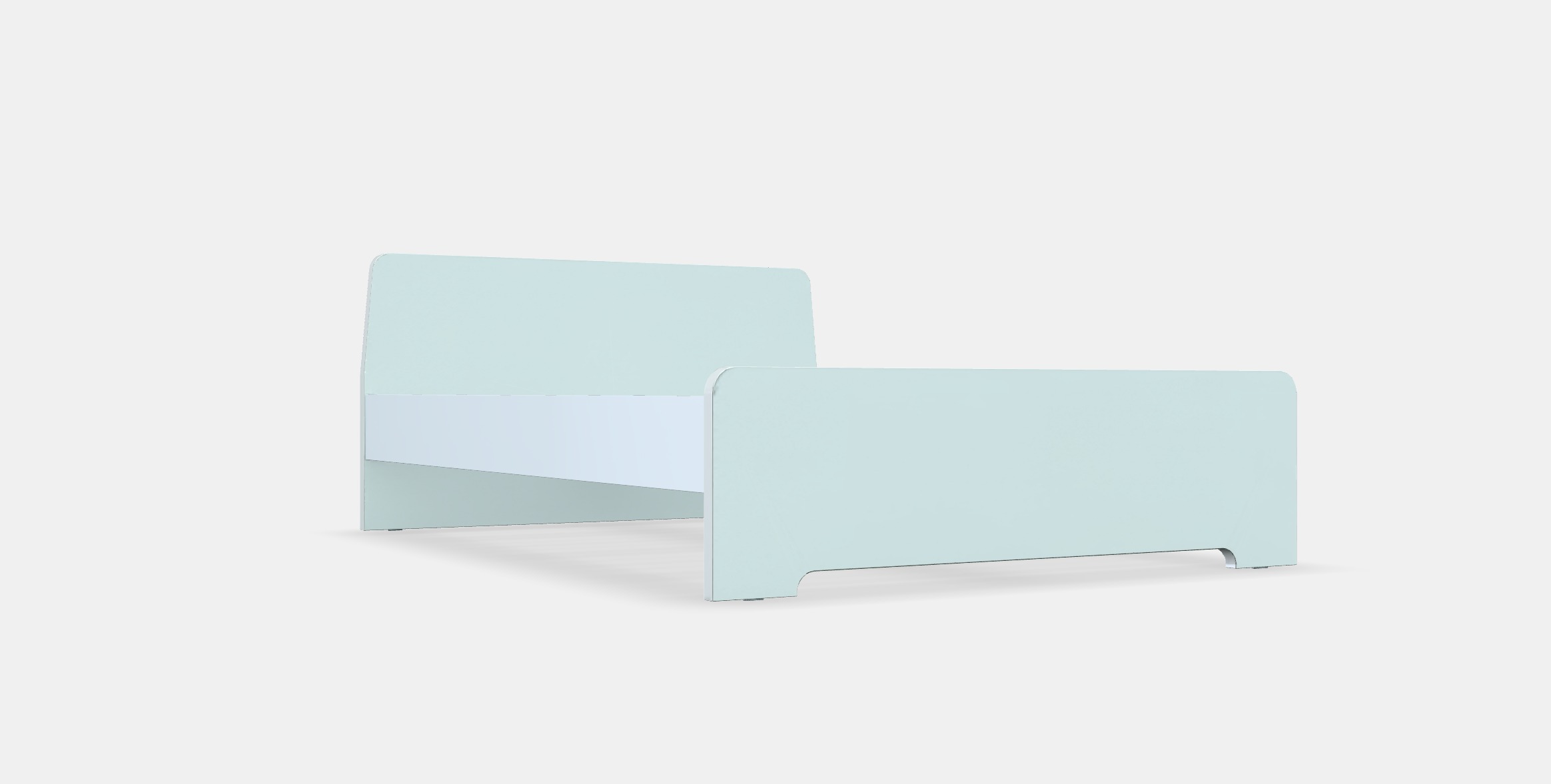 ASKVOLL Bed frame 4 Low-poly 3D model_8