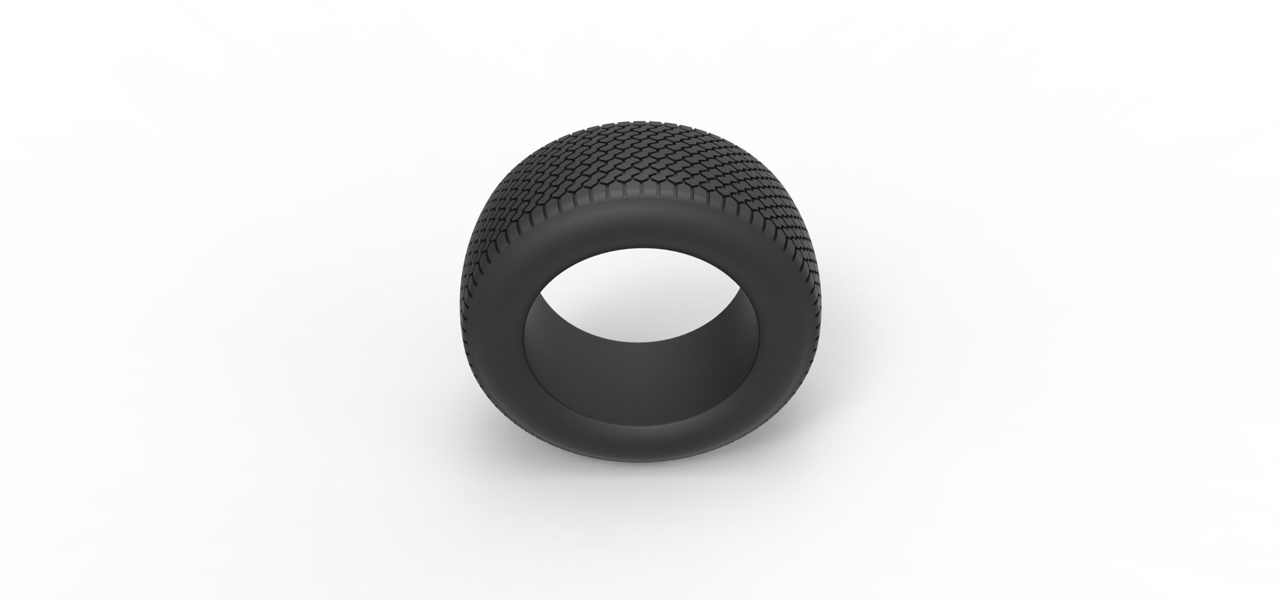 Tire of Dirt Modified stock car V6 Scale 1 to 25 3D print model_5