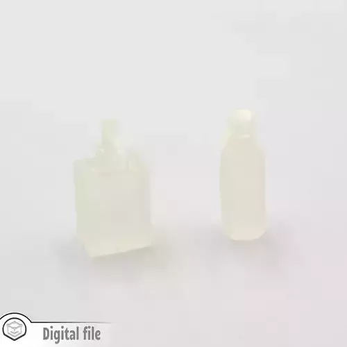 miniature Set of 2 Bathroom soap dispenser 