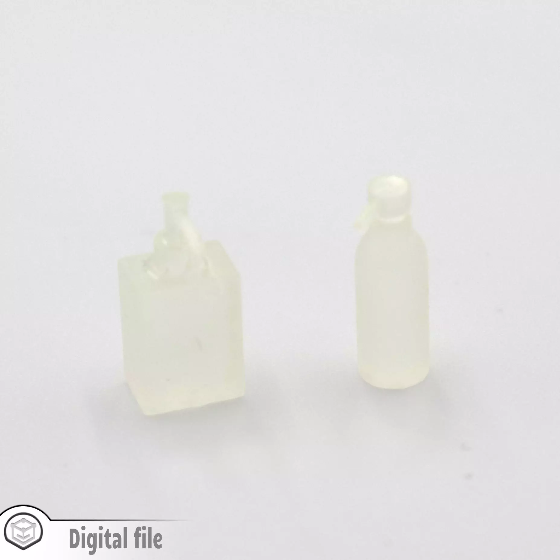 miniature Set of 2 Bathroom soap dispenser 3D print model