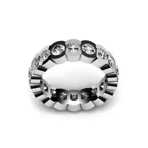 Luxury Jewelry Diamond  Ring 3dm stl 3D print model 3D 