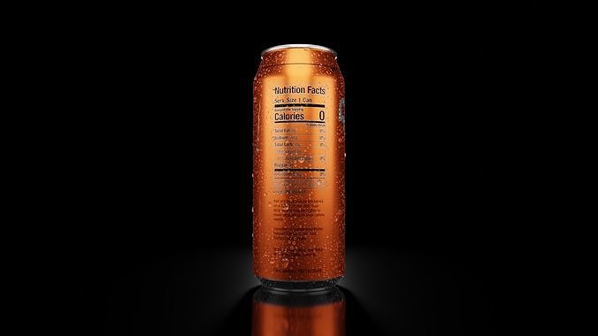 Sleek 250ml Beverage Can Open and Closed Tabs with Droplets Low-poly 3D model 3