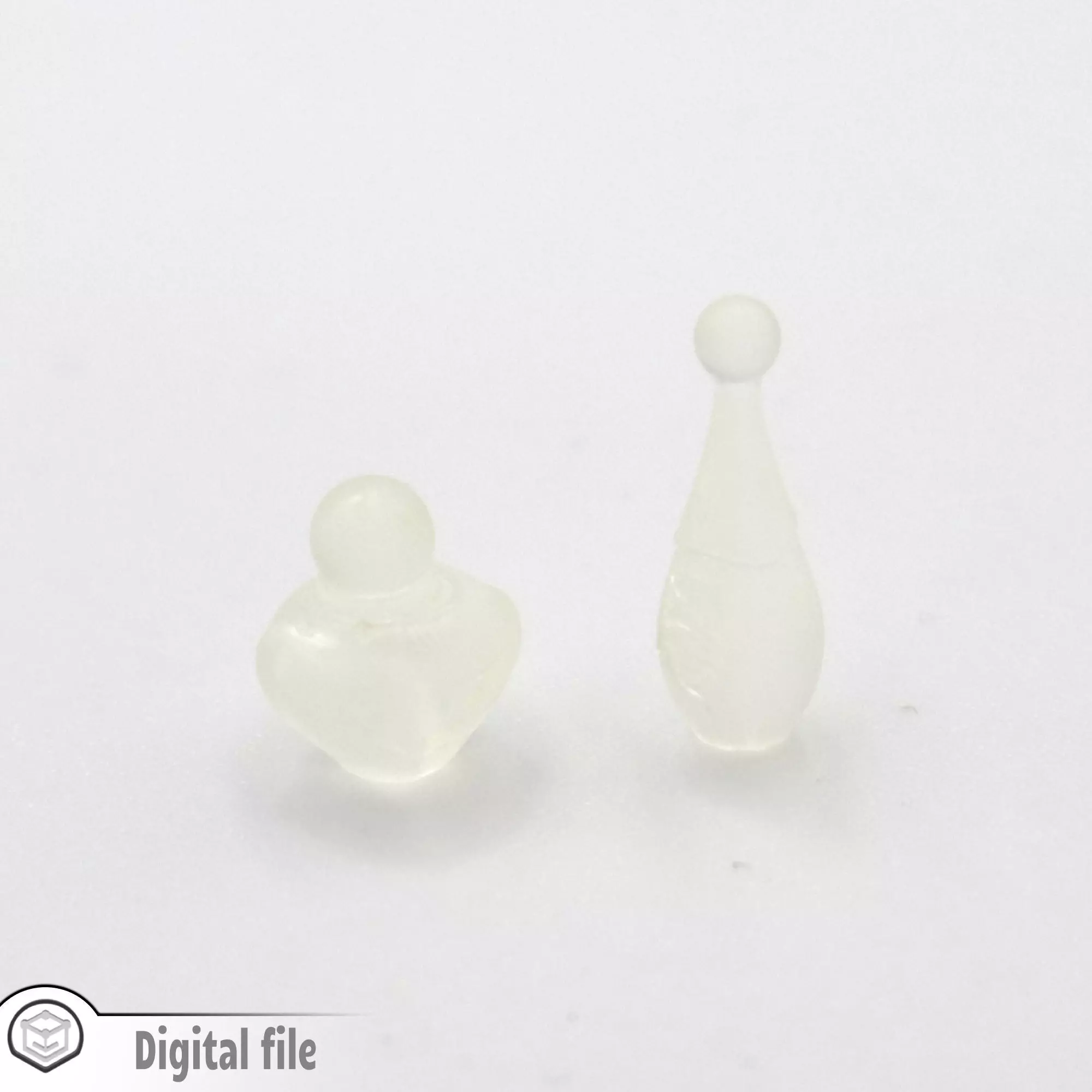 Set of 2 perfume bottles collection 2  3D print model_0