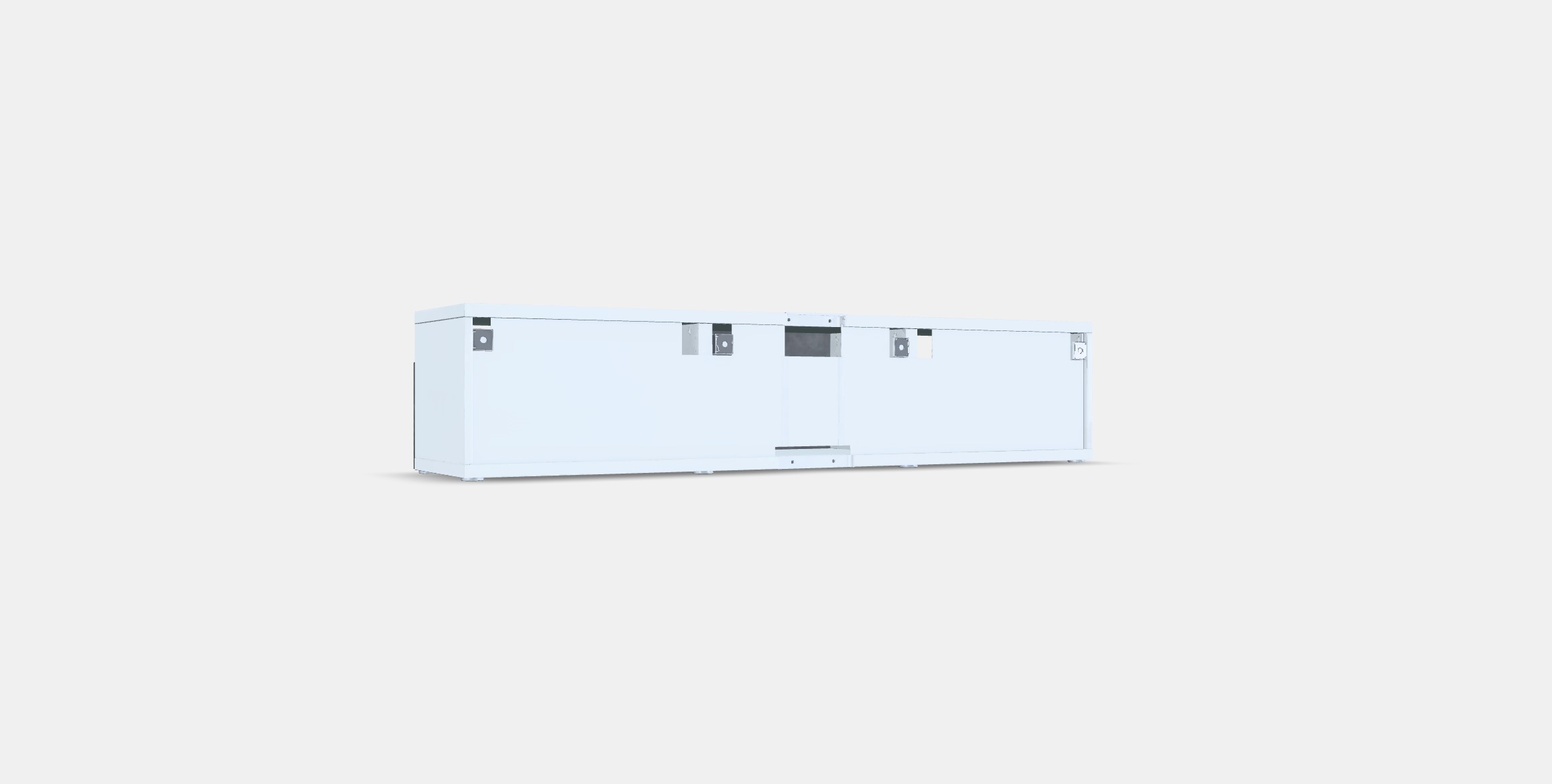 BESTA TV bench with drawers and door 5 Low-poly 3D model_16