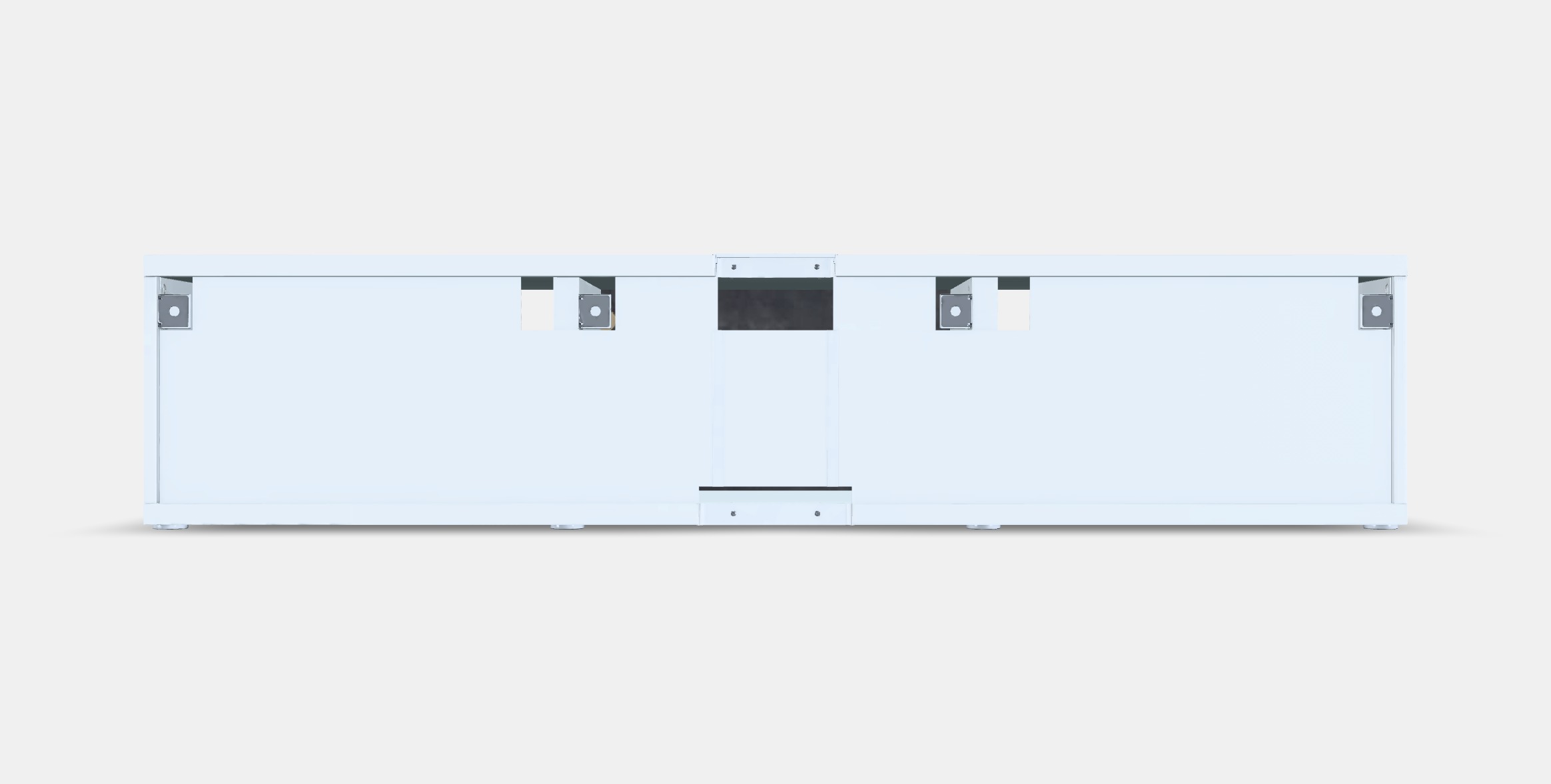 BESTA TV bench with drawers and door 5 Low-poly 3D model_15