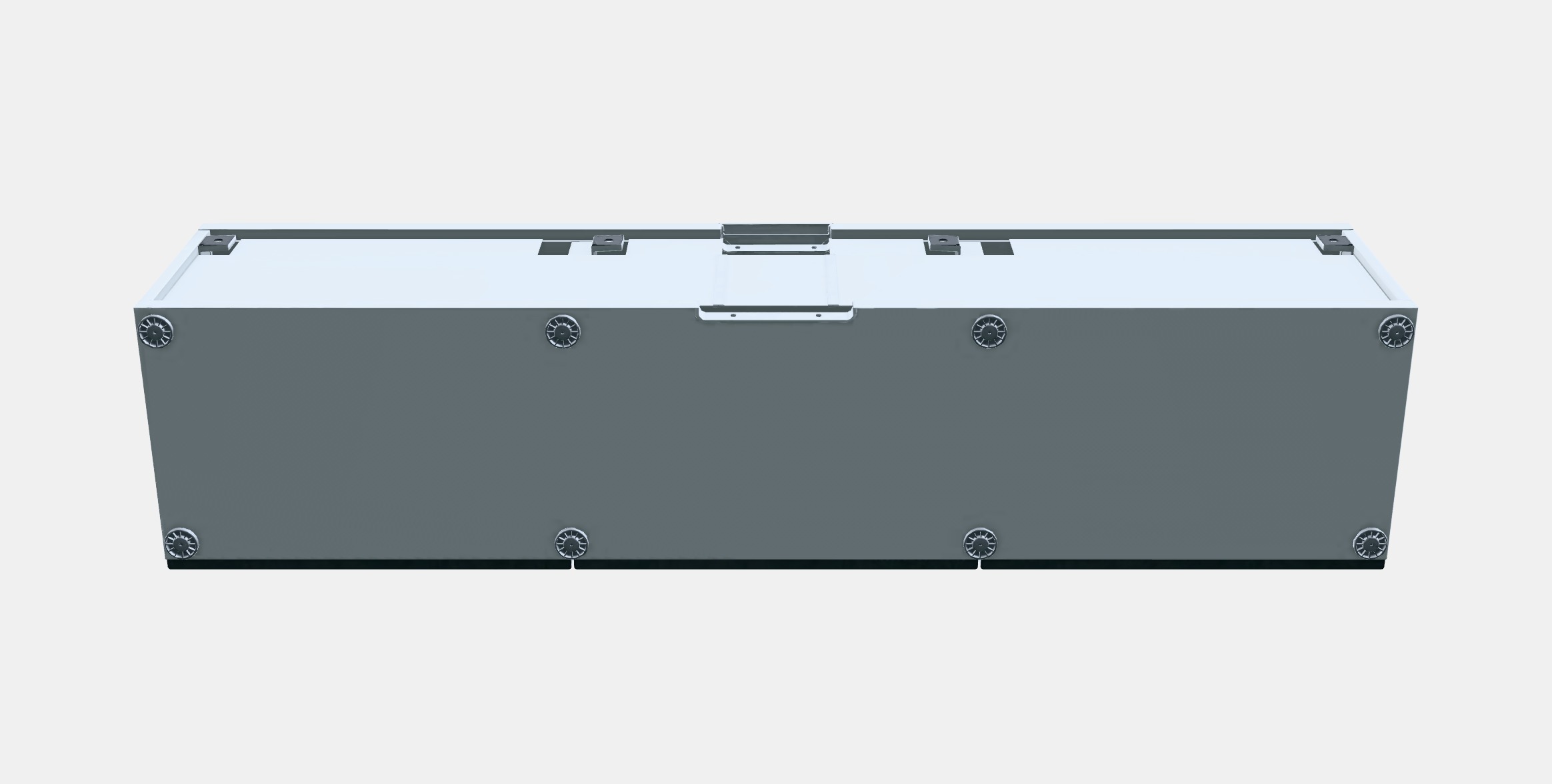 BESTA TV bench with drawers and door 5 Low-poly 3D model_8