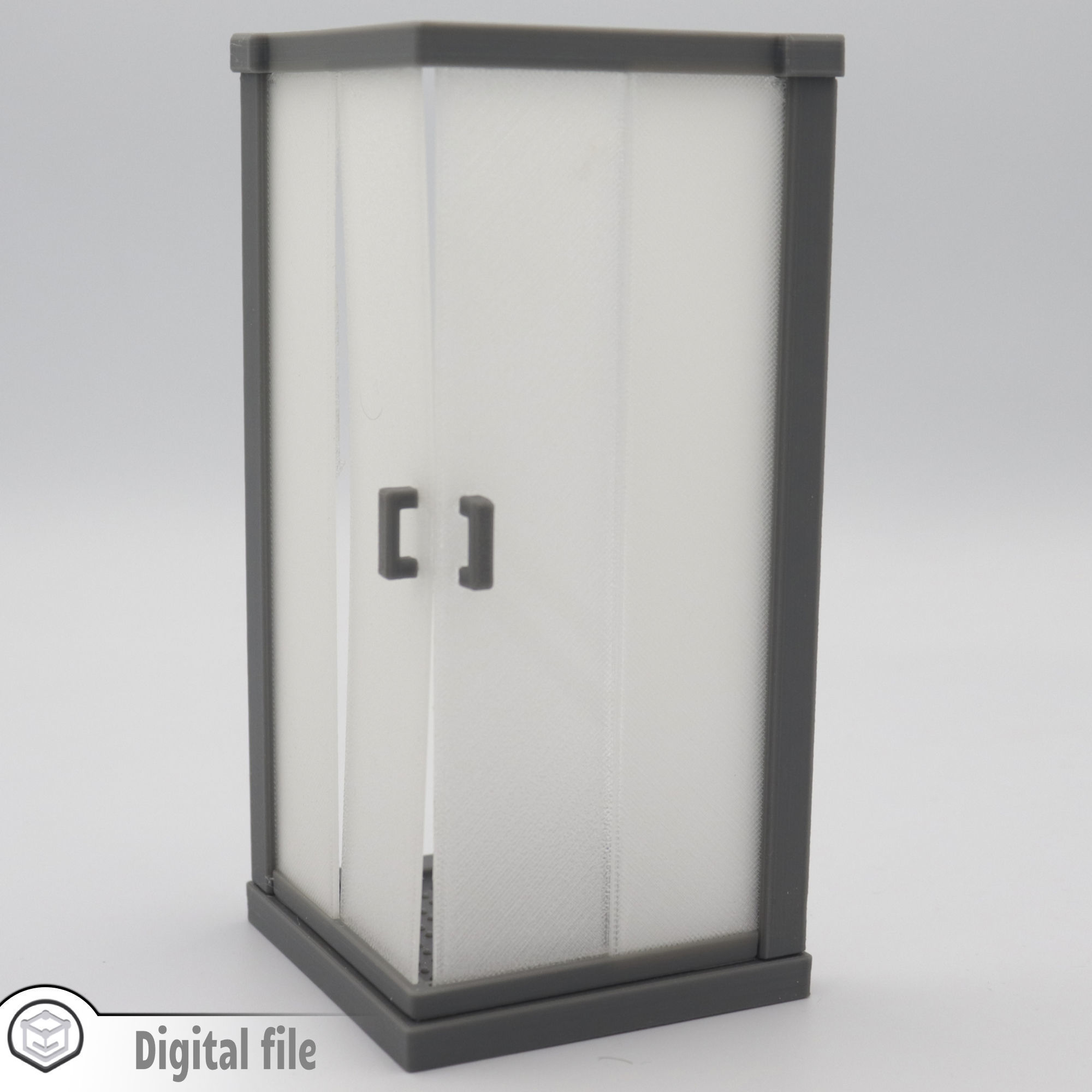 Shower cabin multi-color 3D print model_2