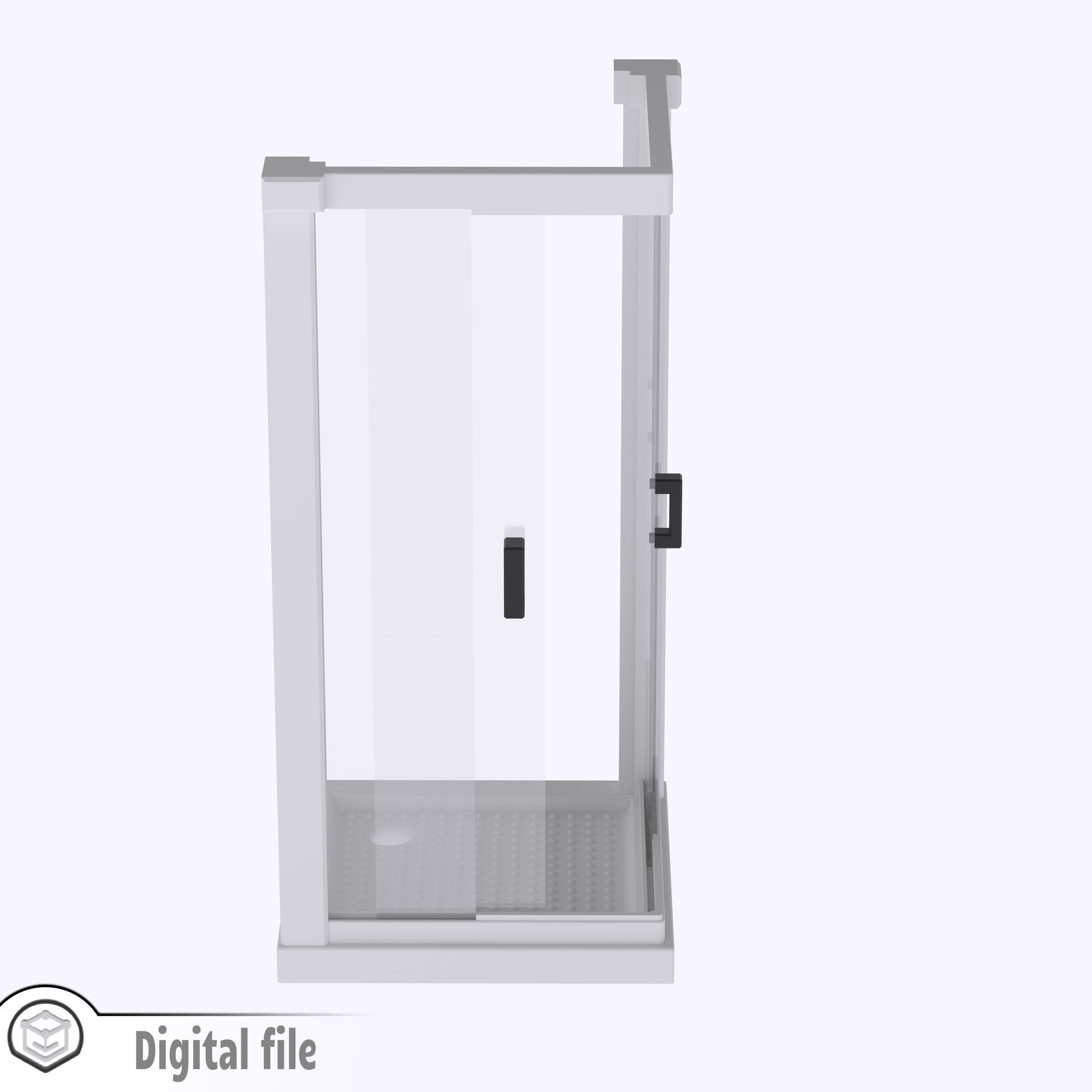 Shower cabin multi-color 3D print model_7