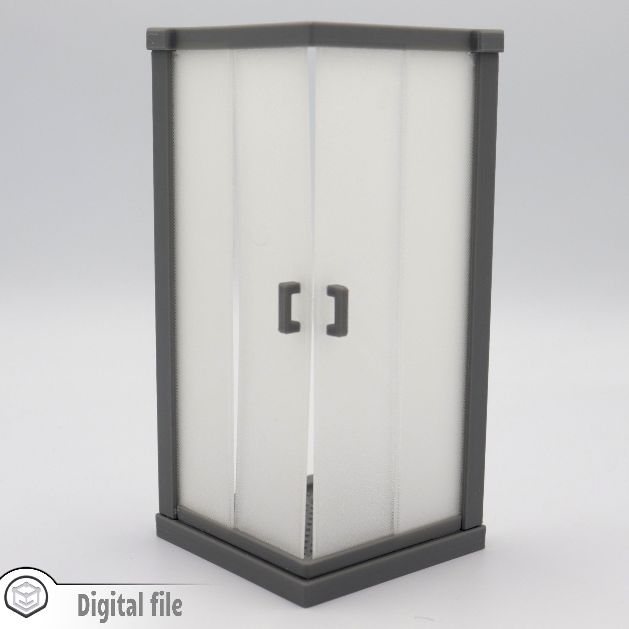 Shower cabin multi-color 3D print model_1