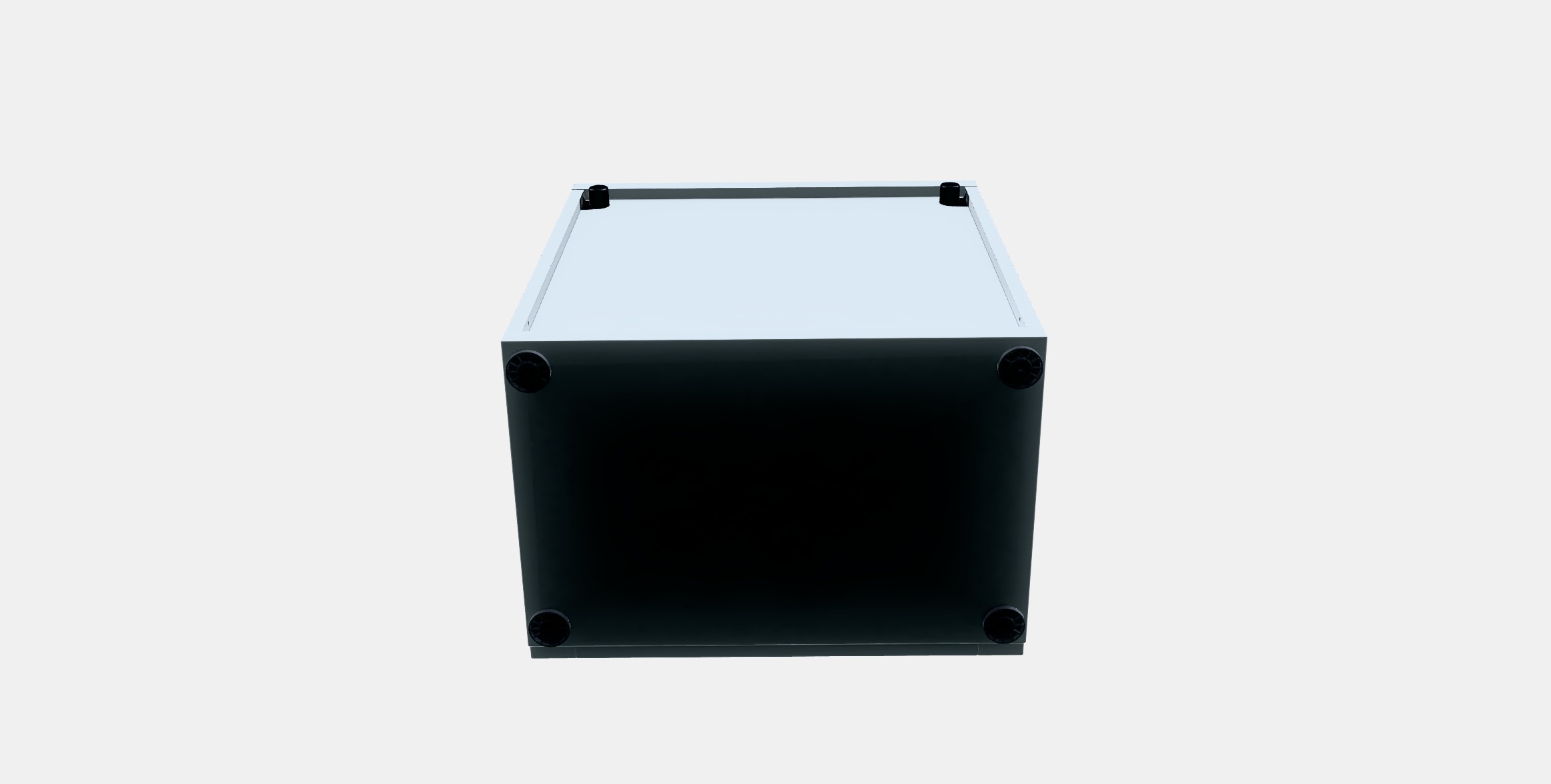 BESTA Shelf unit with door 61 Low-poly 3D model_7