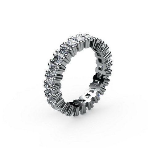 Diamond ring round sparkle diamonds 3dm model 3d model 3D print model_1