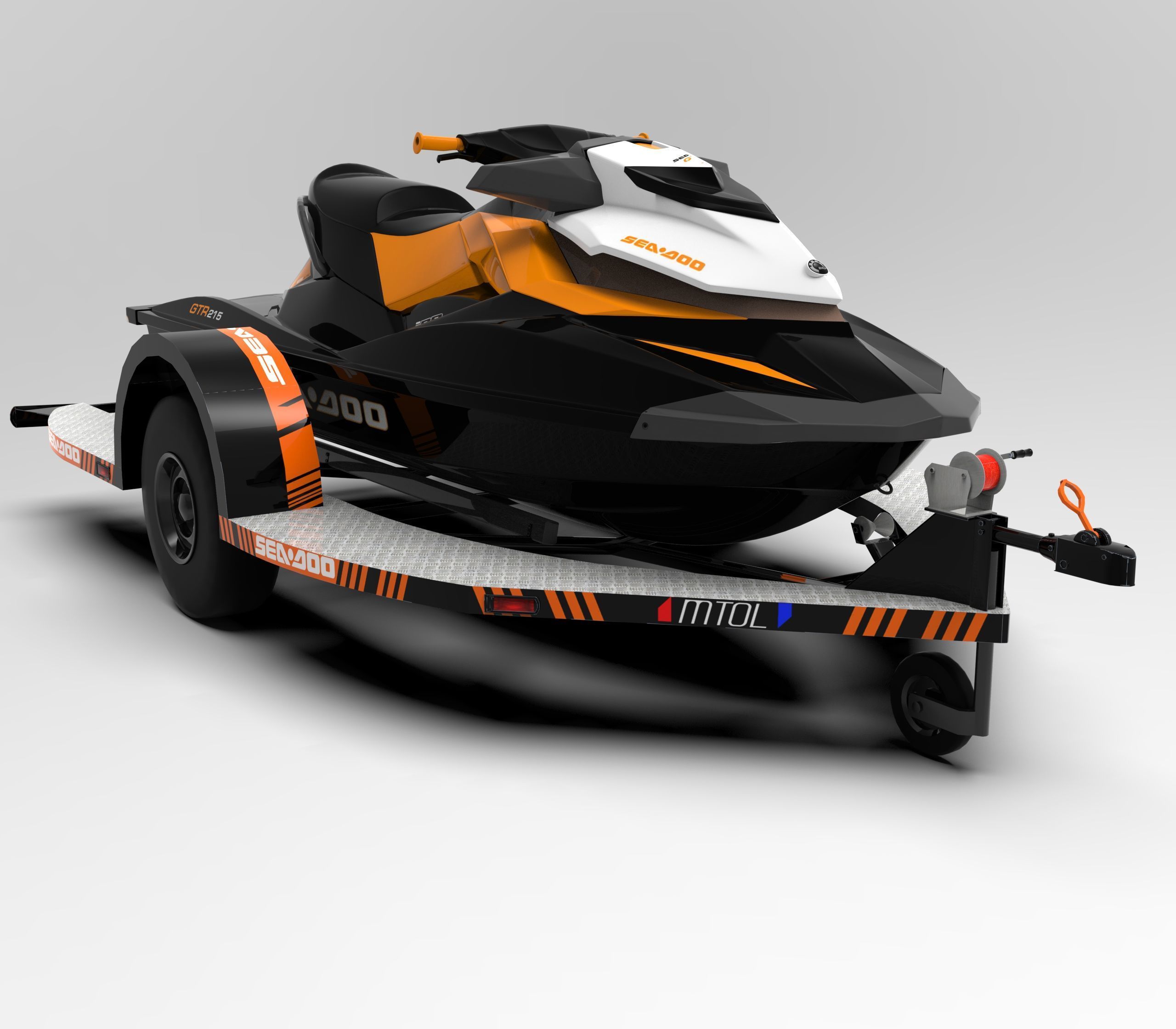 Sea-Doo GTR 215 3D model_1