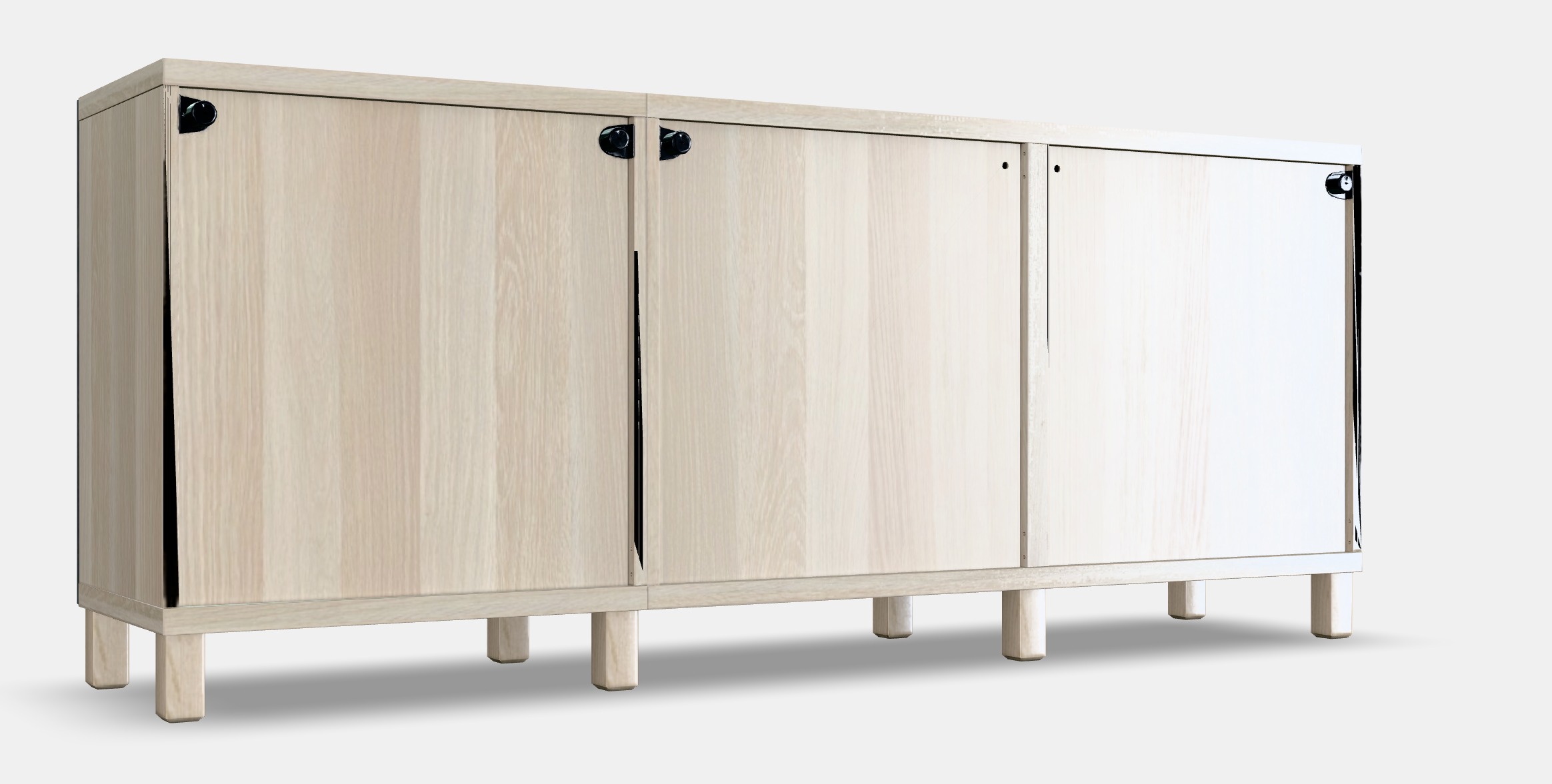 BESTA Storage combination with doors 63 Low-poly 3D model_7