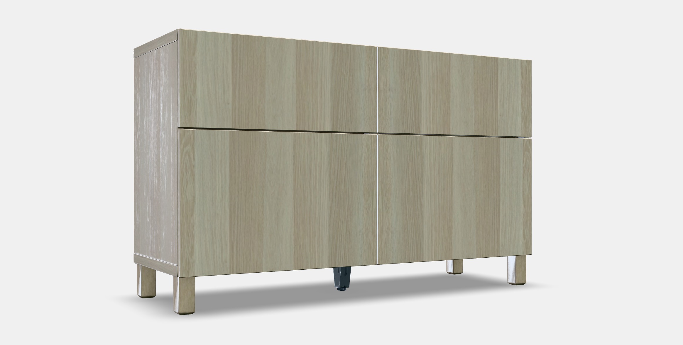 BESTA Storage combination w doors-drawers 4 Low-poly 3D model_13