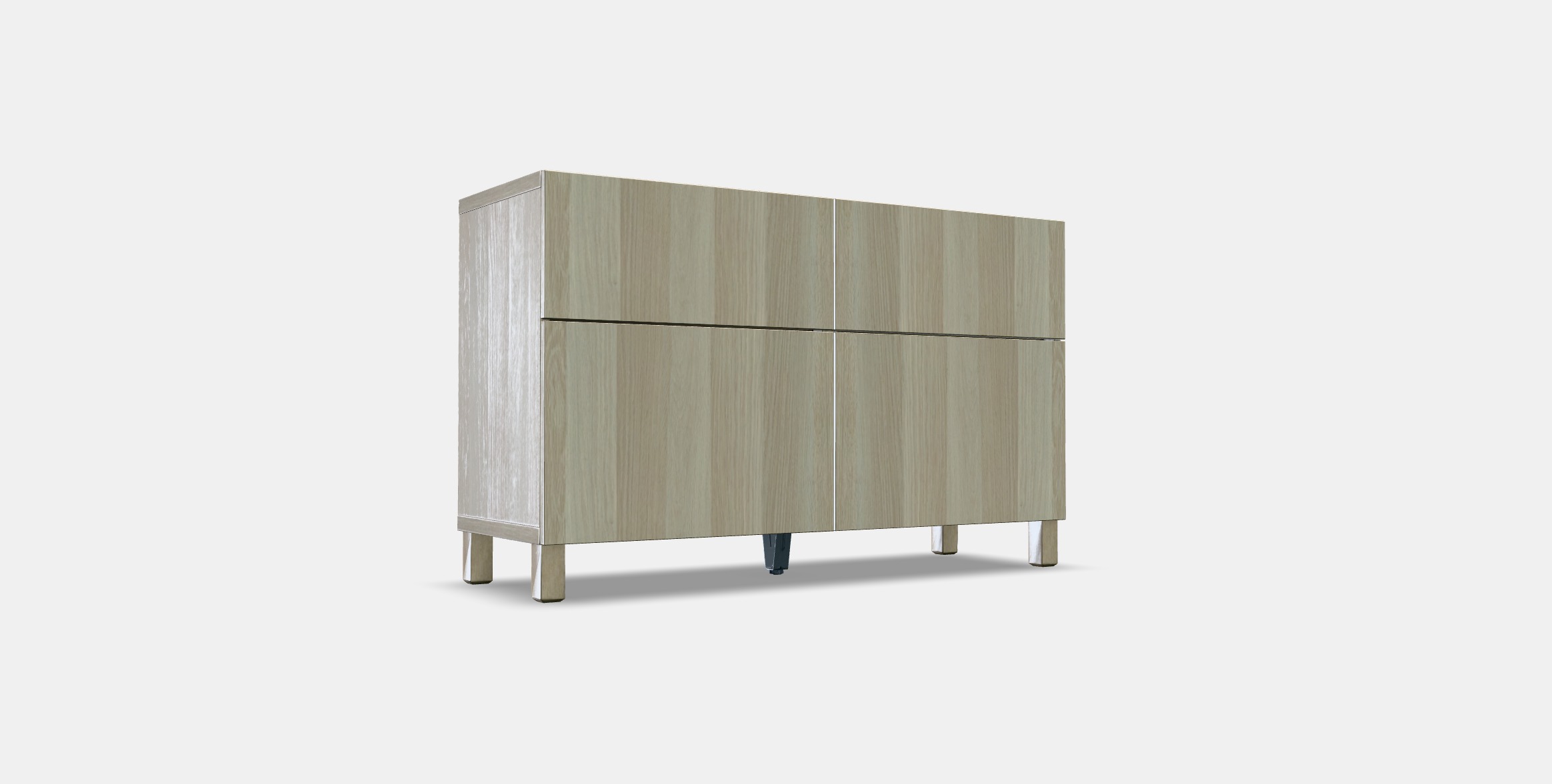 BESTA Storage combination w doors-drawers 4 Low-poly 3D model_4